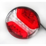 Lampa Stop LED 3 Functii Neon 12V 24V FI122mm Omologata ECE R65 Camion Remorca Universal Vaelart1837