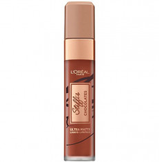 Ruj lichid ultra mat rezistent la transfer L Oreal Paris Steffi s Chocolates 862 Volupto Choco foto