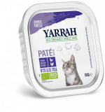 Hrana umeda bio pentru pisici, pate cu carne de pui si curcan cu aloe vera, 100g Yarrah