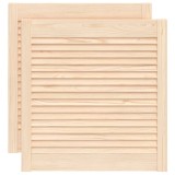 Cumpara ieftin Usi de dulap design lambriu 2 buc. 61,5x59,4 cm lemn masiv pin