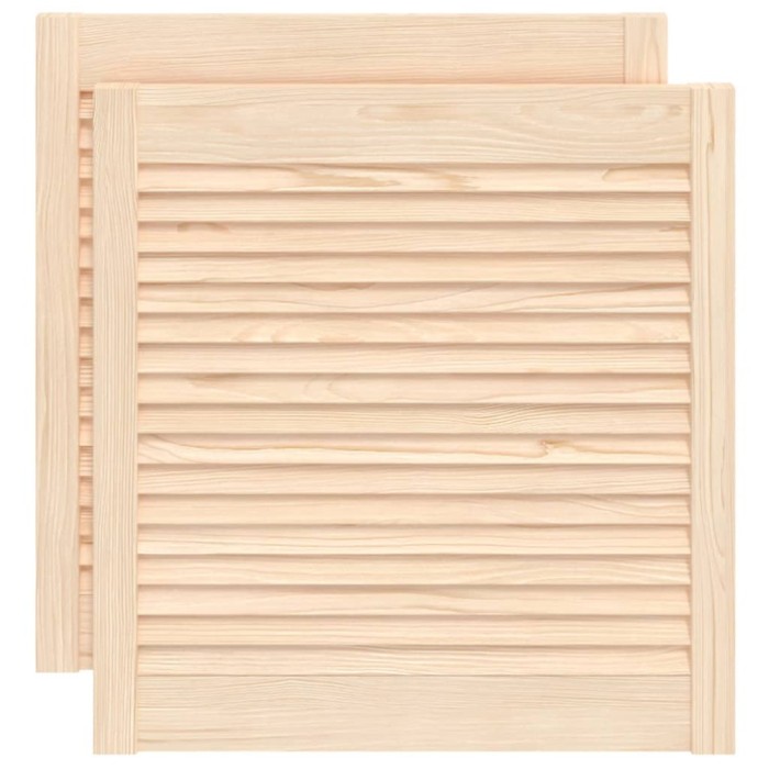 Usi de dulap design lambriu 2 buc. 61,5x59,4 cm lemn masiv pin