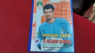 program FK Viktoria Zizkov - Glasgow Rangers foto