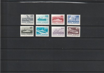 ROMANIA 1974 LP 838 UZUALE II NAVE SERIE MNH NESTAMPILATA foto