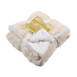 Patura pat, Caressa GS3917, 160 x 220 cm, poliester, crem