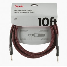 Cablu Fender Professional Instr. 10" Red Tweed