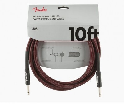 Cablu Fender Professional Instr. 10&amp;quot; Red Tweed foto