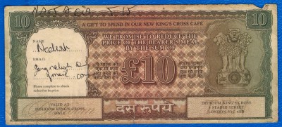 (4) VOUCHER RESTAURANT DISHOOM KING&amp;#039;S CROSS - FOOD AND DRINKS - 2015 foto