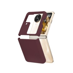 Husa de telefon compatibila oppo find n3 flip, antiamprenta, interior microfibra, camera extra pro, plum violet foto