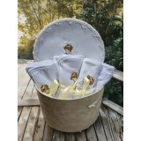 Trusou Botez cu 8 Piese in cutie de catifa brodata - Ingeras - TB812