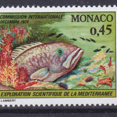 DB1 Fauna Marina Anemone Peste 1974 Monaco 3 v. MNH ( 2 poze )