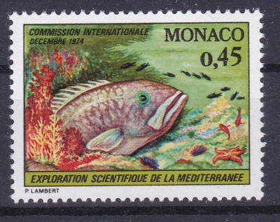 DB1 Fauna Marina Anemone Peste 1974 Monaco 3 v. MNH ( 2 poze ) foto