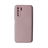 Husa protectie flippy compatibila cu huawei p40 lite 5g liquid silicone case roz