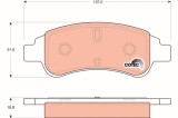 TRW GDB1563 COTEC set placute frana,frana disc