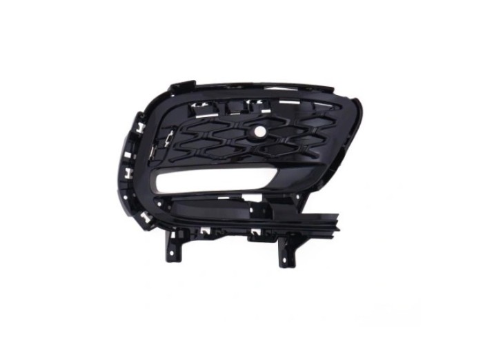 Grila bara fata CHRYSLER PACIFICA, 04.2020-, partea stanga, cu gauri senzori parcare; vopsit; negru; cu 1 gaura lampa ceata,