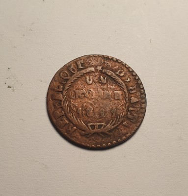 Haiti 1 Centime 1811 Rara foto