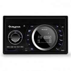 Auna Stereo auto MD-210 BT RDS Bluetooth FM USB SD AUX MP3 microfon 2-DIN 4x75W foto