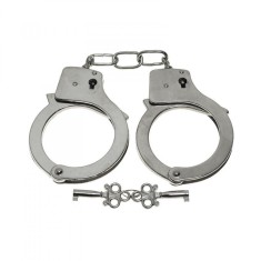 Catuse metalice, otel inoxidabil, Roleplay, 27 cm, argintii foto