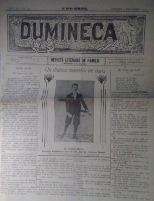 DUMINECA - revistă literară de familie, 1910 foto