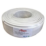 Cablu coax RG6LC alb