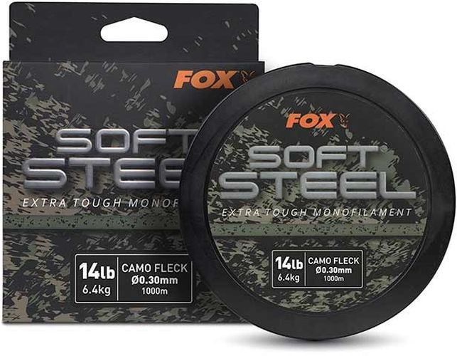 Fir Monofilament Fox Soft Steel Fleck, Camo, 7.3kg, 16lbs, 0.33mm, 1000m