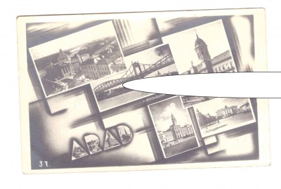 CP Arad - Mozaic, circulata 1943, cenzurata, stare buna foto