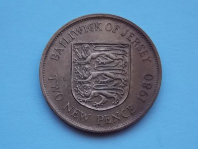 2 NEW PENCE 1980 JERSEY foto