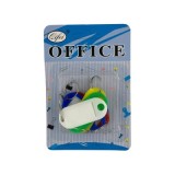 Etichete pentru chei Office Cover P-054, plastic, diverse culori, set 6 buc