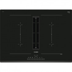 Plita incorporabila cu hota integrata Bosch PVQ731F15E, Inductie, 4 zone de gatit cu inductie/2 zone de gatit CombiInduction, Control DirectSelect, 70