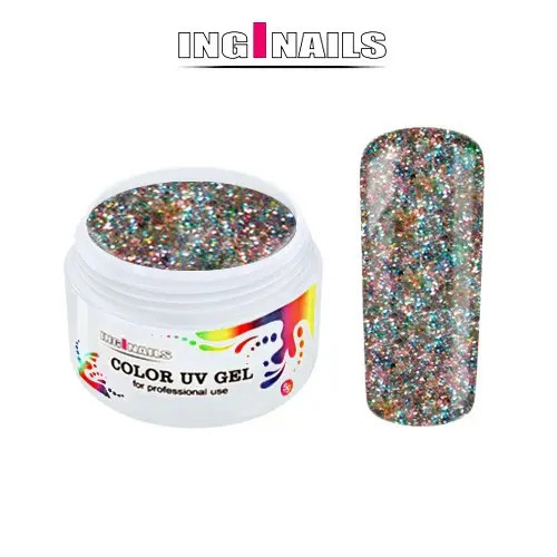 Gel UV colorat Inginails 5g &ndash; Hologram Glitter