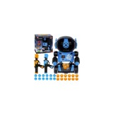 Set robot cu pistoale de jucarie, 24 bile, Plastic/Spuma EVA, 26 x 19 x 14.5 cm, Multicolor, 3+