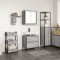 vidaXL Set mobilier de baie, 2 piese, gri sonoma, lemn prelucrat 3328367