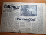 ziarul munca 11 august 1963-orasul petrila,cu minerii de la campeni la concurs