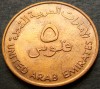 Moneda EXOTICA 5 FILS FAO - EMIRATELE ARABE UNITE, anul 1973 * cod 3174 = LUCIU, Asia