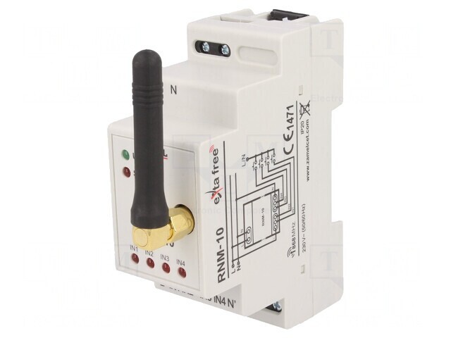 Emițător Wireless EXTA FREE DIN 230VAC IP20 RNM-10