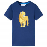 Tricou pentru copii, albastru &icirc;nchis, 104 GartenMobel Dekor, vidaXL