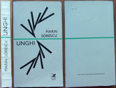 Marin Sorescu , Unghi ; Poezii , 1970 , editia 1 cu autograf catre Radu Boureanu foto