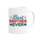 Cana alba personalizata Best Brother Ever hearts, INOVATIX&reg;. 330ml