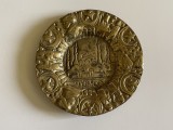 Bronz masiv - farfurioara avand in basorelief Hagia Sophia, Istambul, Turcia