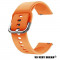 Curea silicon, compatibila Samsung Galaxy Watch 4 Classic, 42mm, telescoape Quick Release, Orange Fire