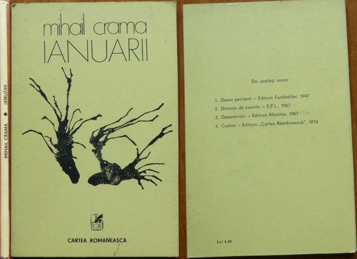 Mihail Crama, Ianuarii, 1976, editia 1 cu autograf