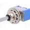 Intrerupator basculant, 3 pozitii, mod comutare (ON)-OFF-(ON), SP3T, MIYAMA - MS-500E-B