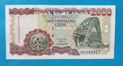 2000 Cedis 2006 Ghana - Bancnota SUPERBA - UNC foto