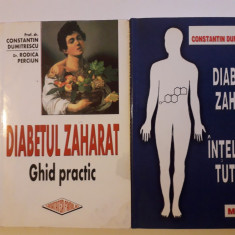 2 carti despre Diabetul Zaharat - Constantin Dumitrescu / R6P1F
