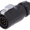 Conector Circular Mufă 20mm 7-Pin Aurit 12A Tată