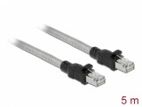 Cablu de retea RJ45 Cat.6A FTP cu izolatie metalica 5m Negru, Delock 80111