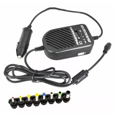 Incarcator universal auto pentru laptop, 8 mufe, 80 W, Gonga? Negru foto