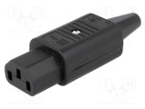 Conector alimentare AC mamă 10A 250VAC IEC 60320 SCHURTER