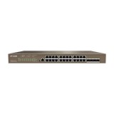Cumpara ieftin Switch 24 porturi PoE Gigabit, 4 porturi SFP Gigabit, 1 port consola,1U , L3 Management - IP-COM G5328P-24-410W