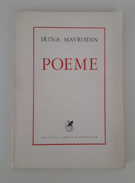 Irina Mavrodin Carte cu autograf Poeme