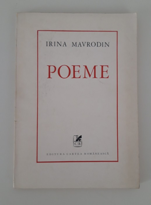 Irina Mavrodin Carte cu autograf Poeme